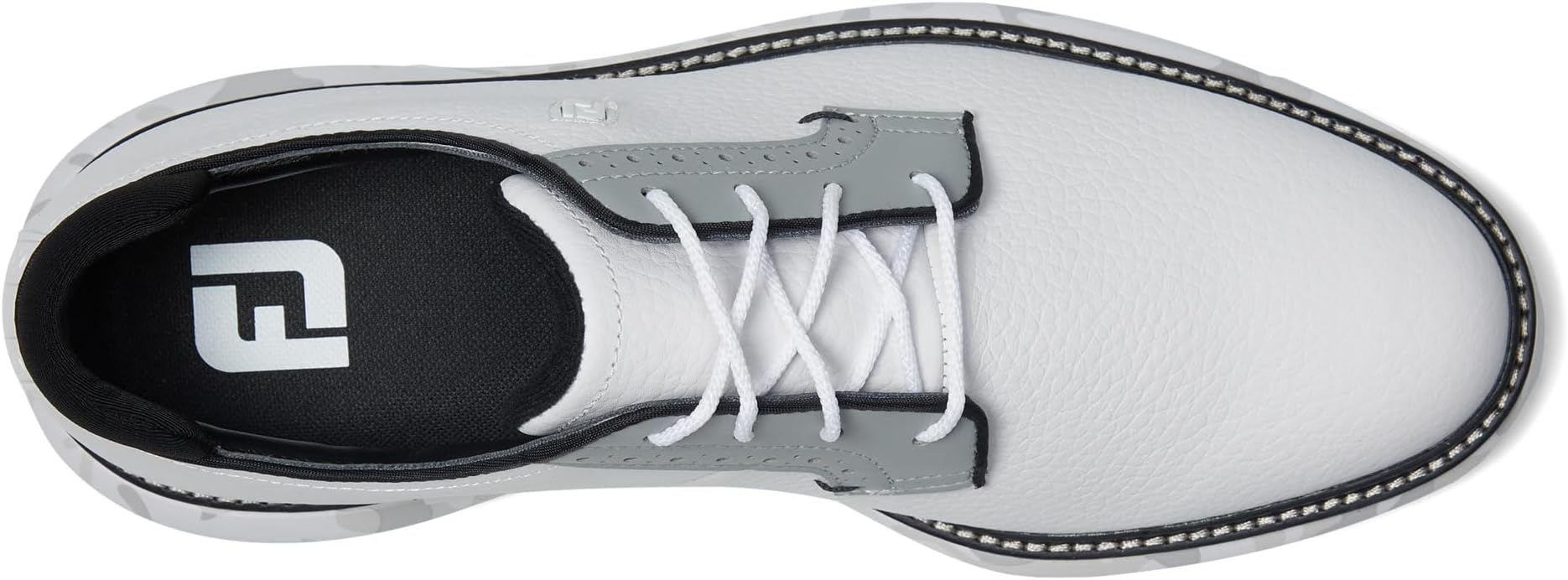 Кроссовки FootJoy Traditions Blucher Golf Shoes, цвет White/Grey Camo — фото 2