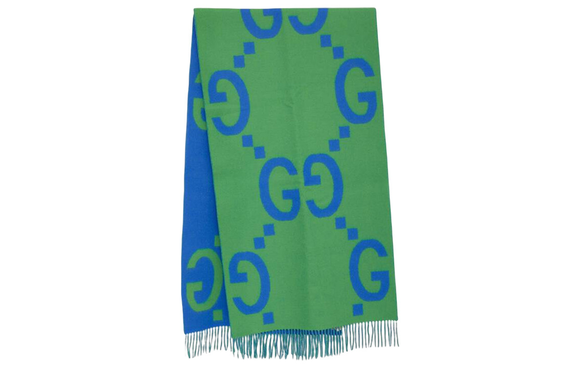 Шарф вязаный Gucci женский, зеленый