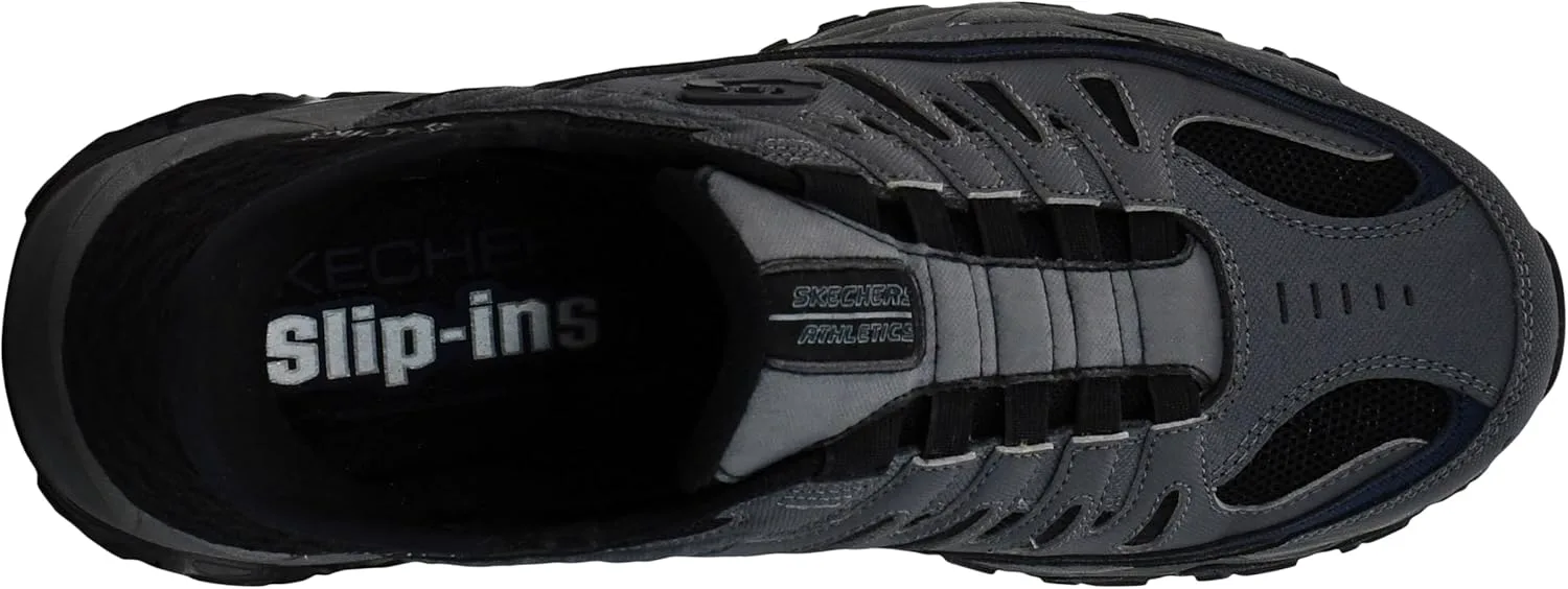 Мужские мокасины Skechers Afterburn M. Fit Ridgeburn без застежек с легким надеванием — фото 2