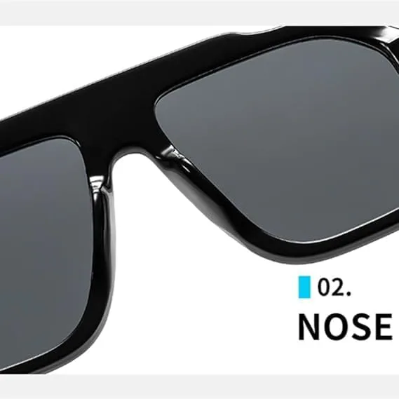 

Солнцезащитные очки для мужчин и женщин - защита UV400 - прозрачные линзы Ocean с заклепками для занятий спортом на открытом воздухе и вождения QWBSER, Tyj-4