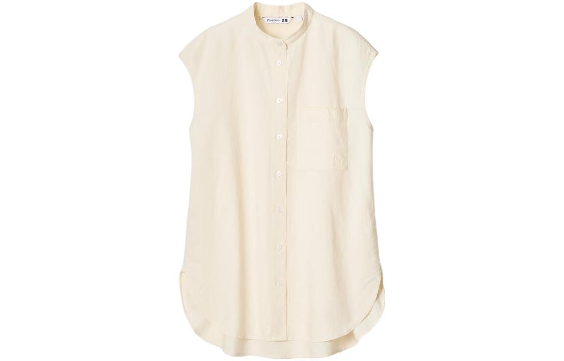 

Рубашка Uniqlo x Jw Anderson Co-Branded Series, молочно-белый
