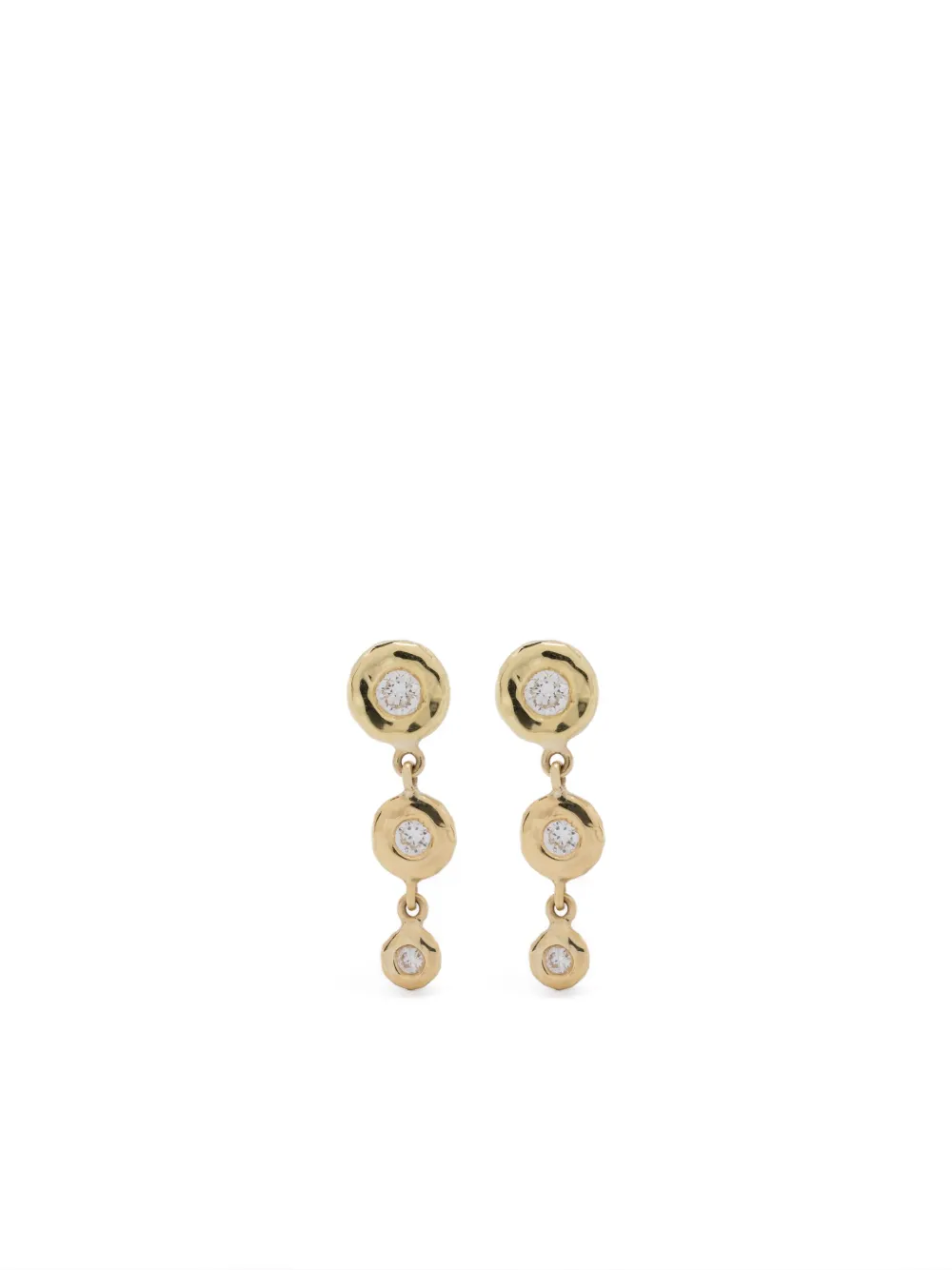 

Серьги-подвески Nesting Gem из желтого золота с бриллиантами Octavia Elizabeth, золотой