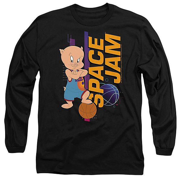 

Футболка с длинным рукавом Space Jam 2 Porky Standing Licensed Character