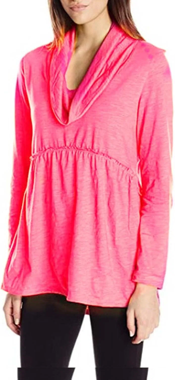 Блуза с плиссировкой, pile collar, Women's Warm Tops, фиолетовый — фото 3