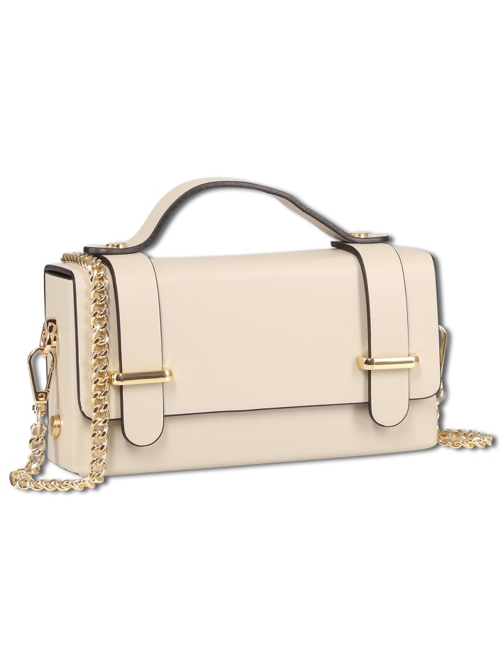 

Кожаная сумка Toscanto, бежевая, примерно 19 см