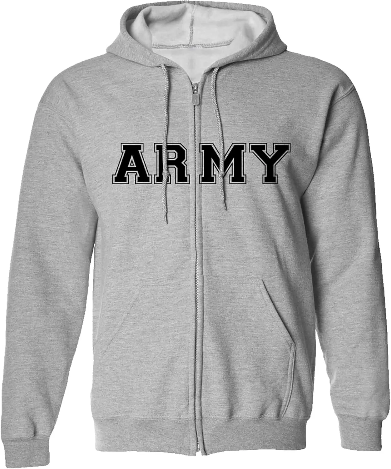 

Толстовка с капюшоном Zerogravitee Athletic Army на молнии, цвет gray