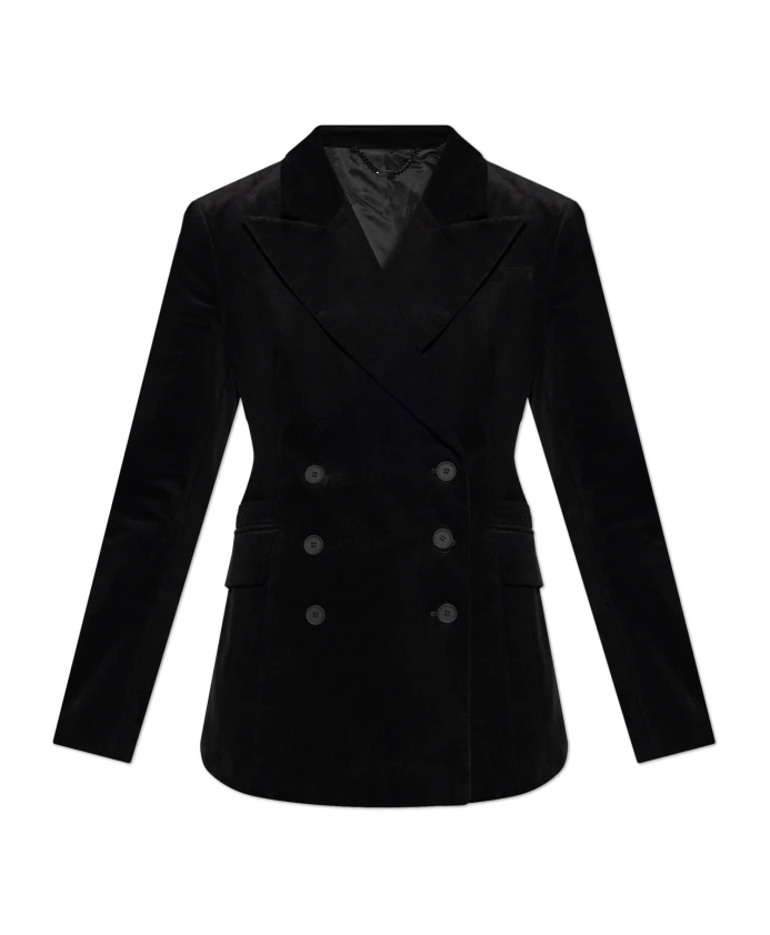 

Вельветовый пиджак Allsaints, черный