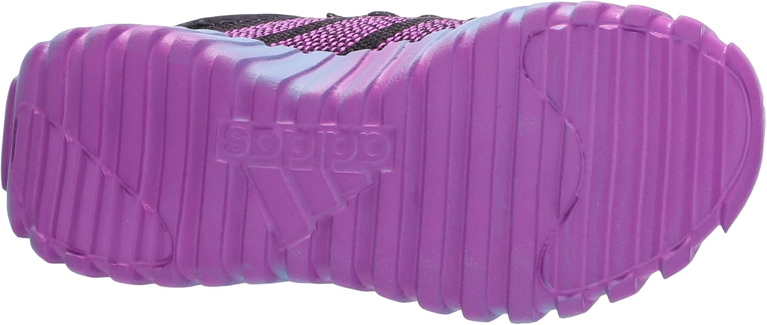 Детские кроссовки Adidas Kaptir Flow (унисекс), черный/фиолетовый/голубой — фото 4