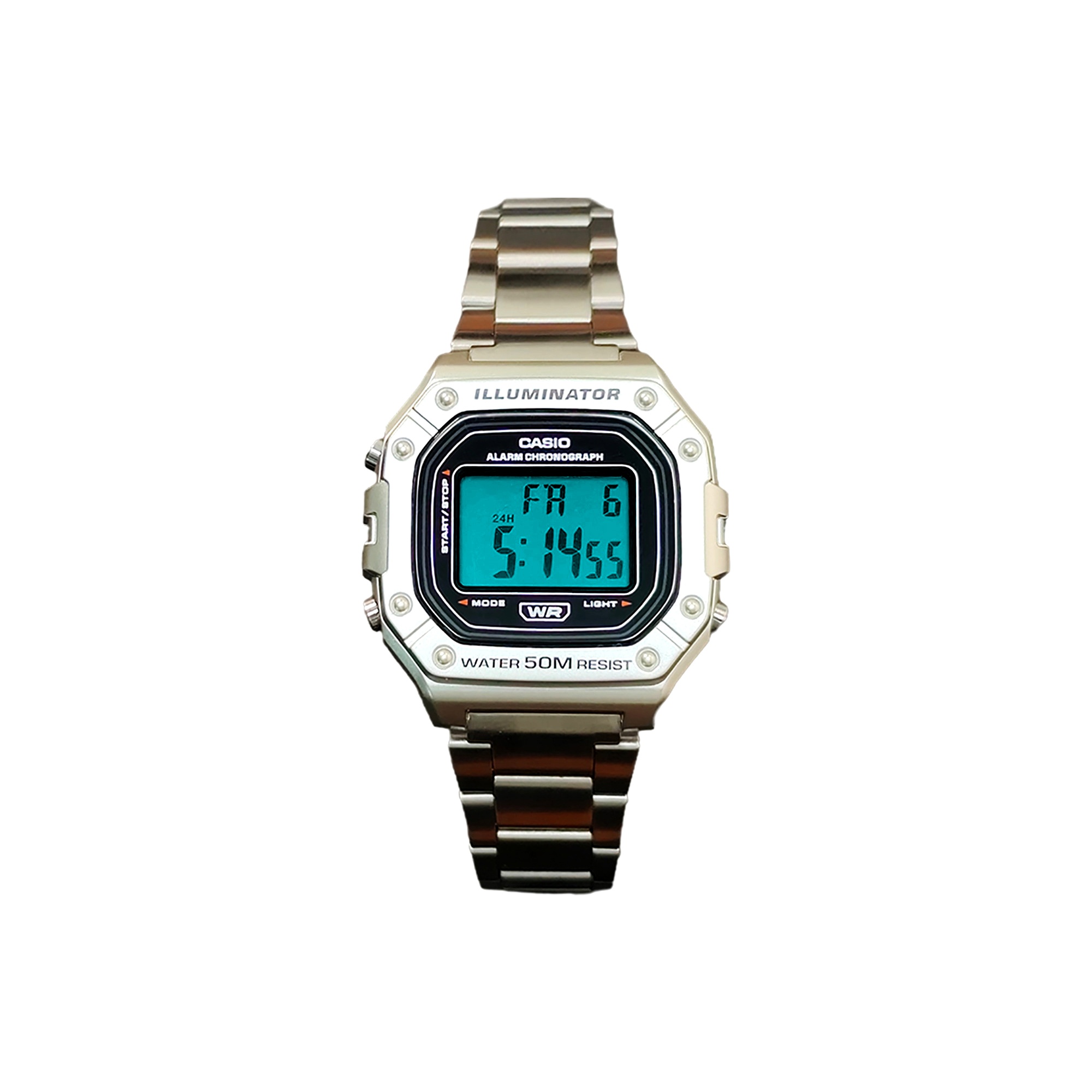 

CASIO Часы G Shock W 218HD 1A, Silver Dial Cyan Watch Glass
