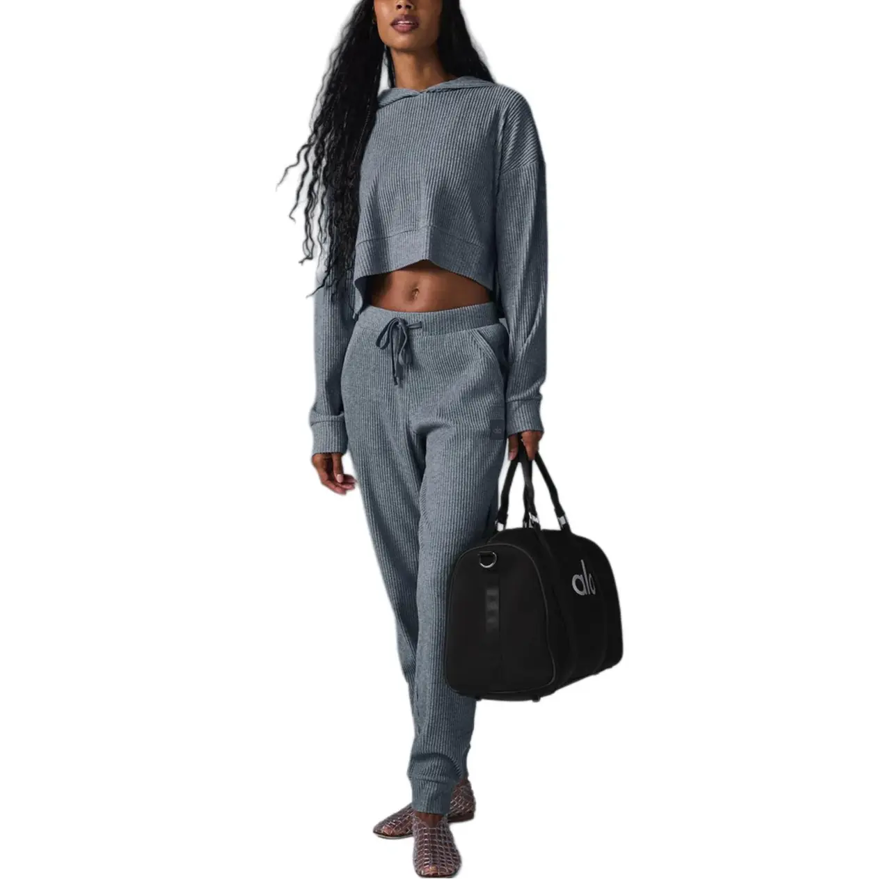 

Свитшот женский Alo Yoga, серый/серый