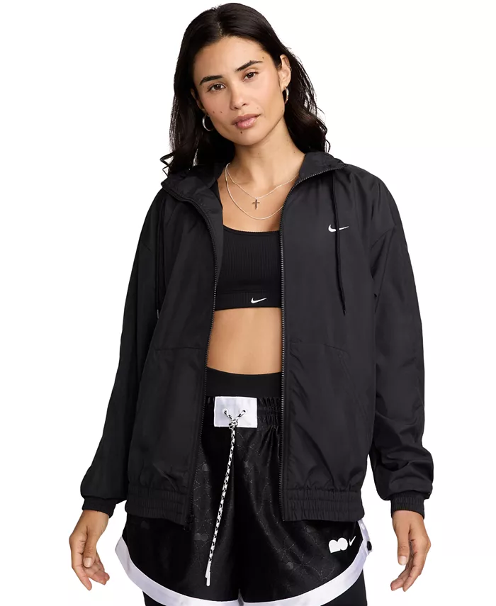 

Женская спортивная куртка с капюшоном на молнии Classic Zip-Front Nike, черный