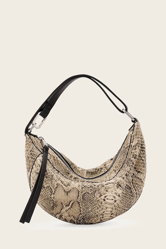 

Кожаная сумка AllSaints, бежевый