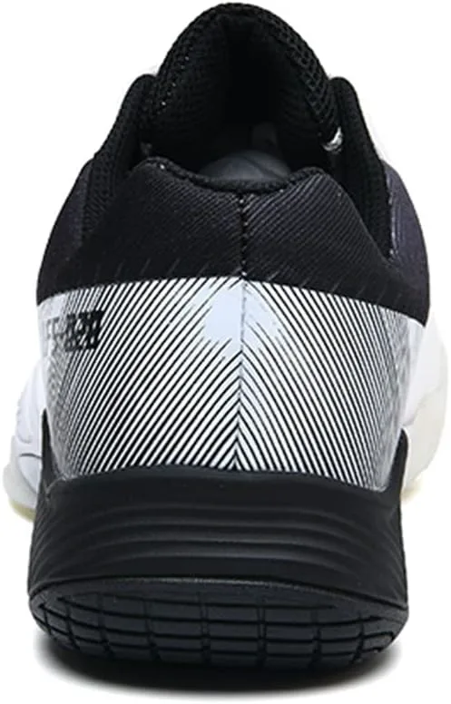 

Мужские бадминтонные туфли для зала, устойчивые, противоскользящие, для ракетбола, сквоша, волейбола, пиклболла, низкие тренировочные кроссовки MissLetty, черный