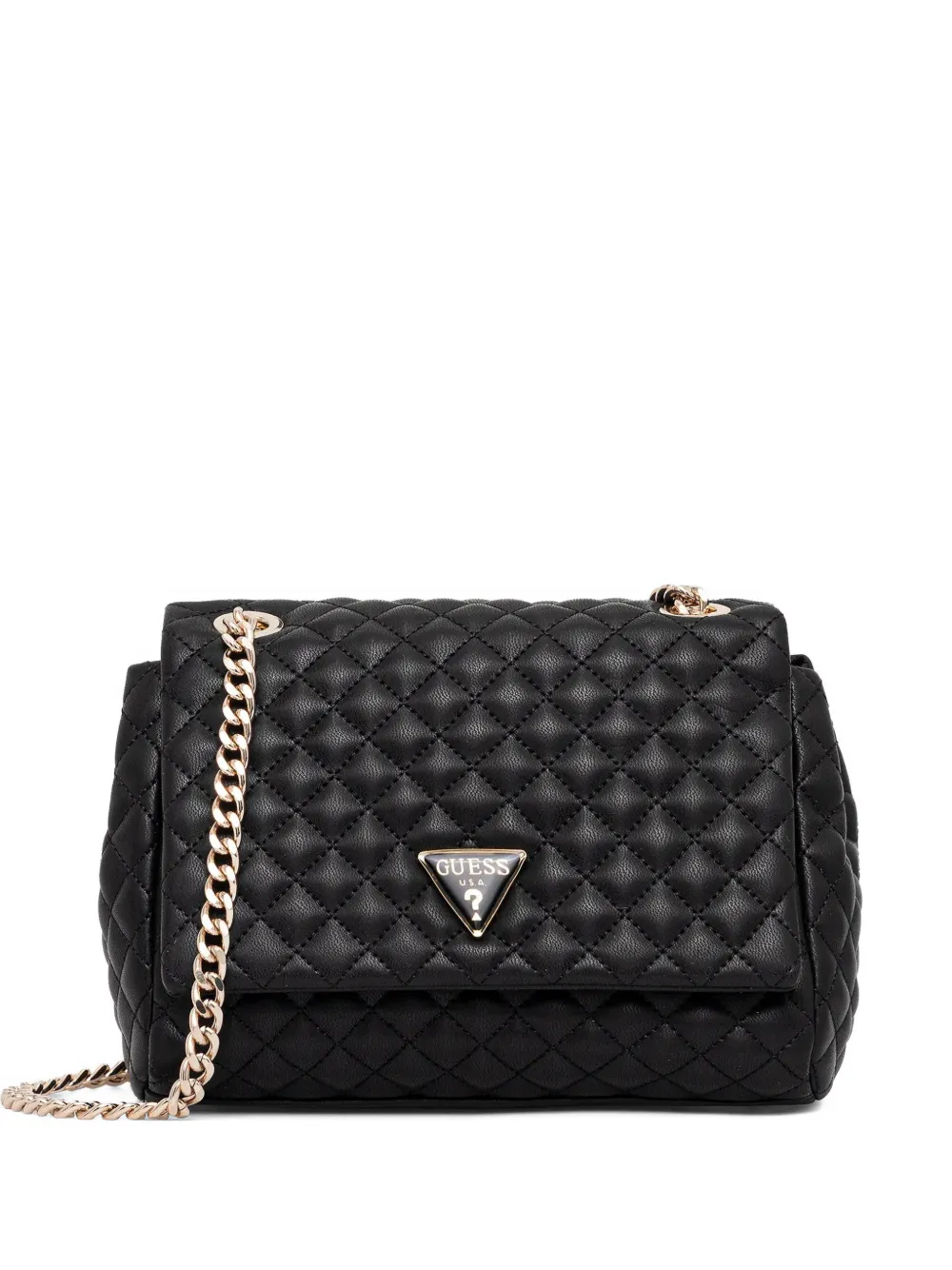 

Стеганая сумка на плечо Everlee Guess Usa, черный