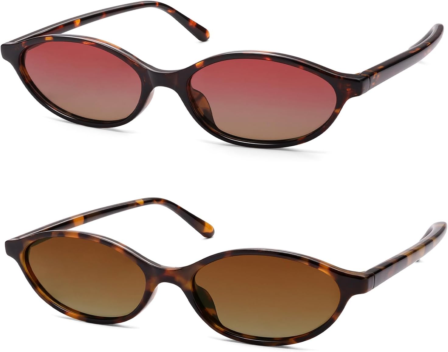 

Ретро-солнцезащитные очки «кошачий глаз» овальной формы для женщин, модные узкие солнцезащитные очки в стиле Y2k, дизайнерские солнцезащитные очки AR82253 HERJOUR, B08 Tortoise/Brown Grading+tortoise/Red Grading