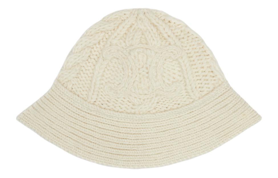 

CELINE Триумфальная шапка-колокольчик из аранской альпаки, White