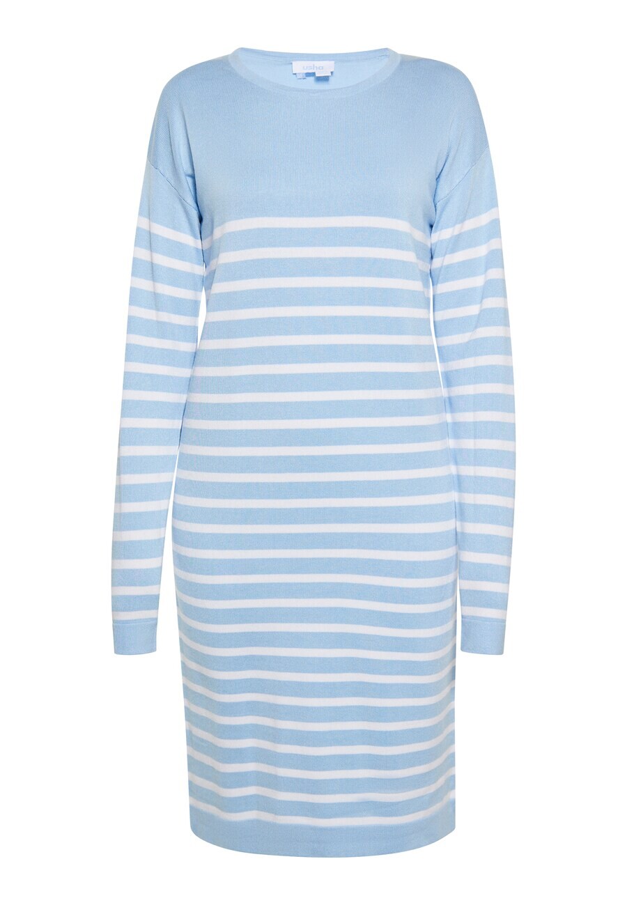 

Вязаное платье usha BLUE LABEL Knitted dress, светло-синий