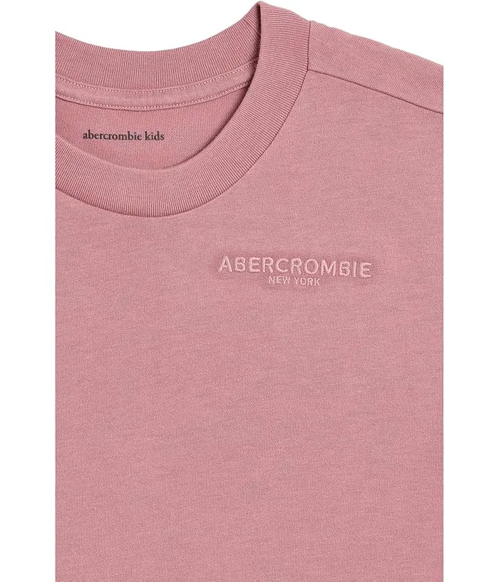 Футболка Sunfaded Knit Top Big Kids abercrombie kids, Dusty Rose — фото 3