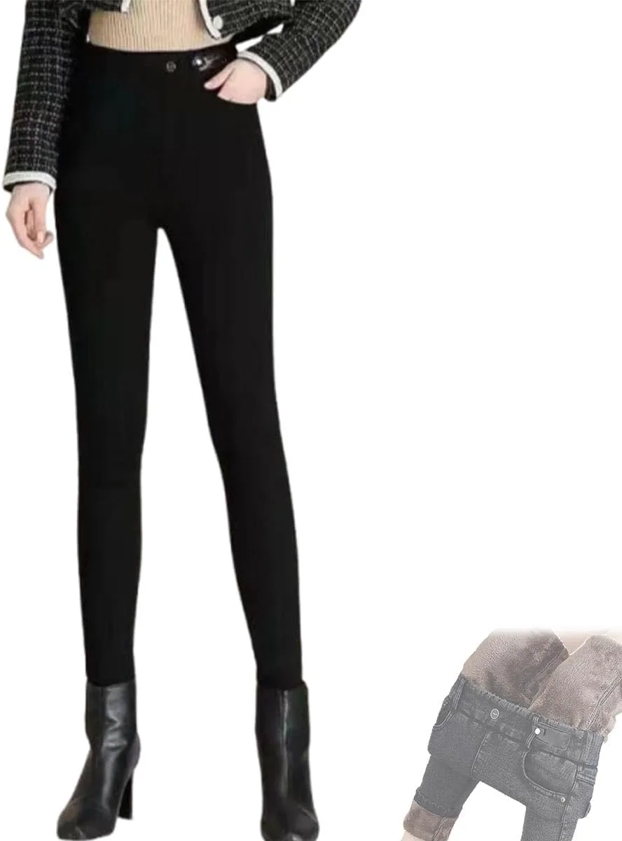 

Женские джинсы High Waist Slim Stretch Warm Skinny