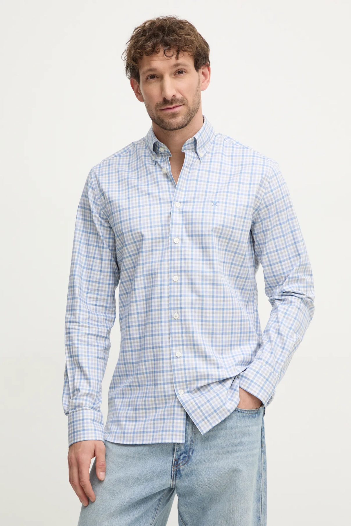 

Рубашка Hackett London, синий