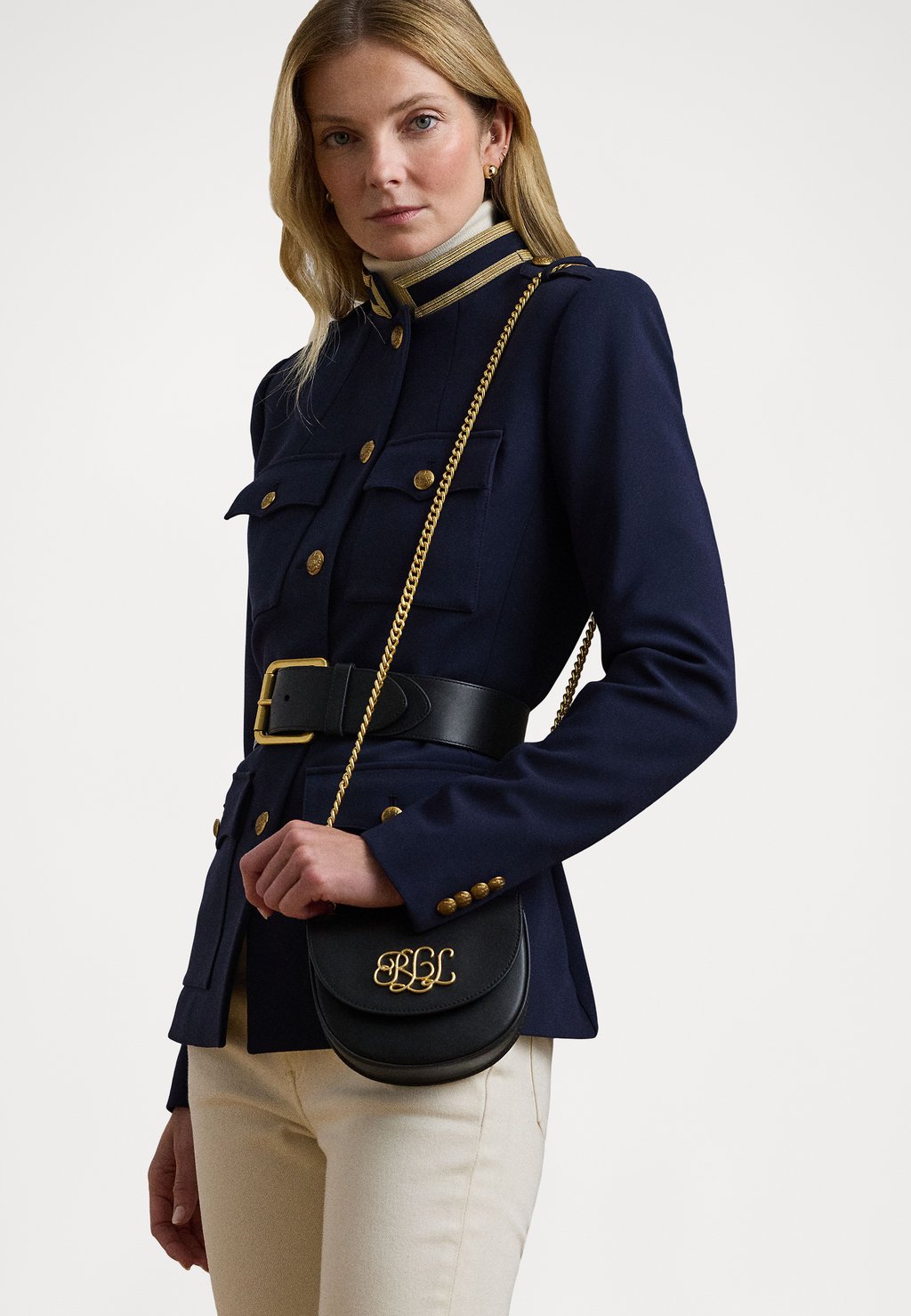 

Сумка через плечо LEATHER SMALL WITLEY CROSSBODY Lauren Ralph Lauren, черный