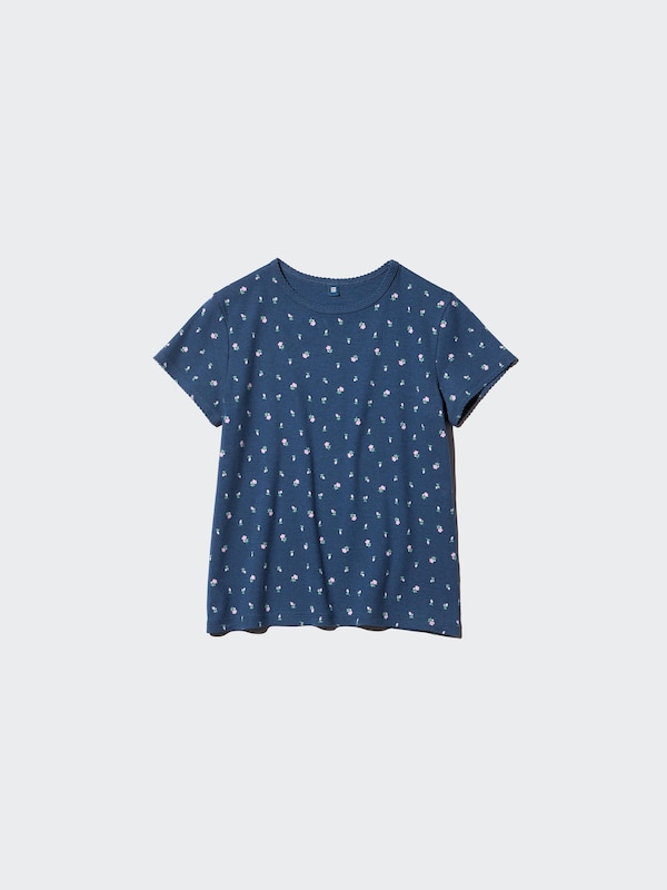 Рифленая футболка с принтом Uniqlo, 01 off white — фото 4
