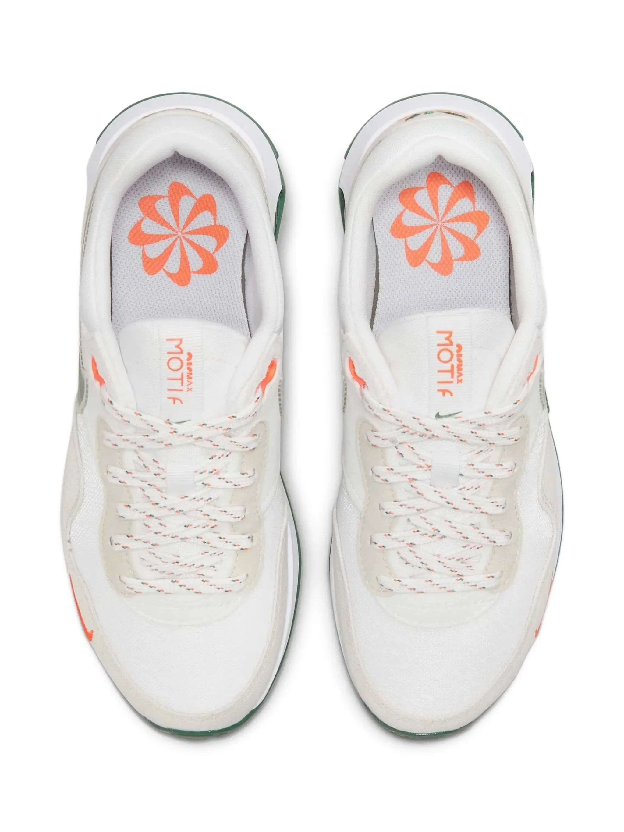 Кроссовки Air Max Motif White/Safety Orange/Light Bone/Gorge Nike Kids, бежевый — фото 3