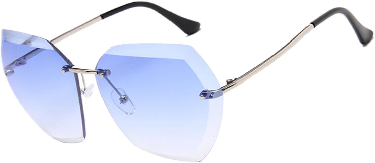 

Солнцезащитные очки с защитой от УФ-излучения UV400 | Без оправы, градиентные линзы | Для женщин и мужчин, для занятий спортом на открытом воздухе и вождения DSVIGF, 6 Silver-blue