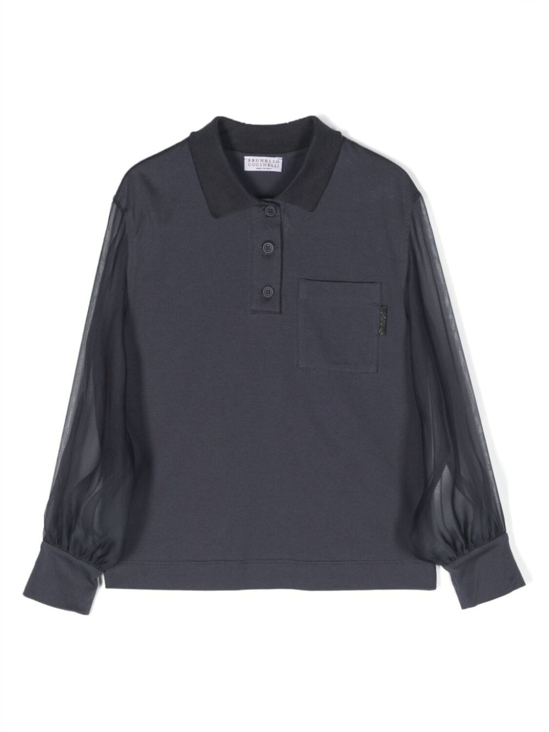 

Brunello Cucinelli Kids рубашка с длинными рукавами, синий