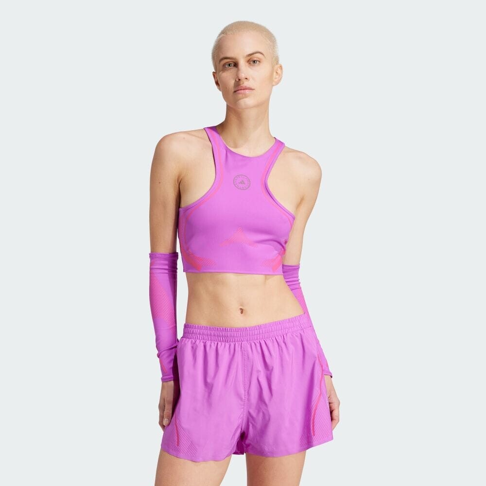 

Топ Adidas ADIDAS BY STELLA MCCARTNEY TRUEPACE RUNNING CROP TOP, цвет Shock Purple