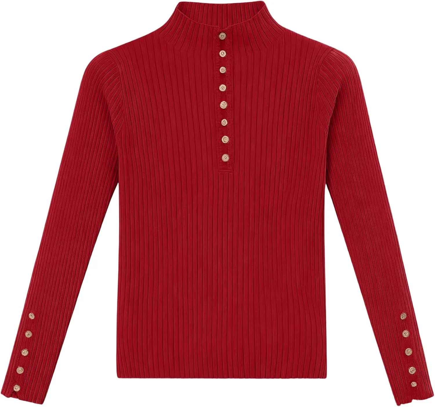 

Туника для женщин Slim Fit с длинными рукавами и высоким воротником