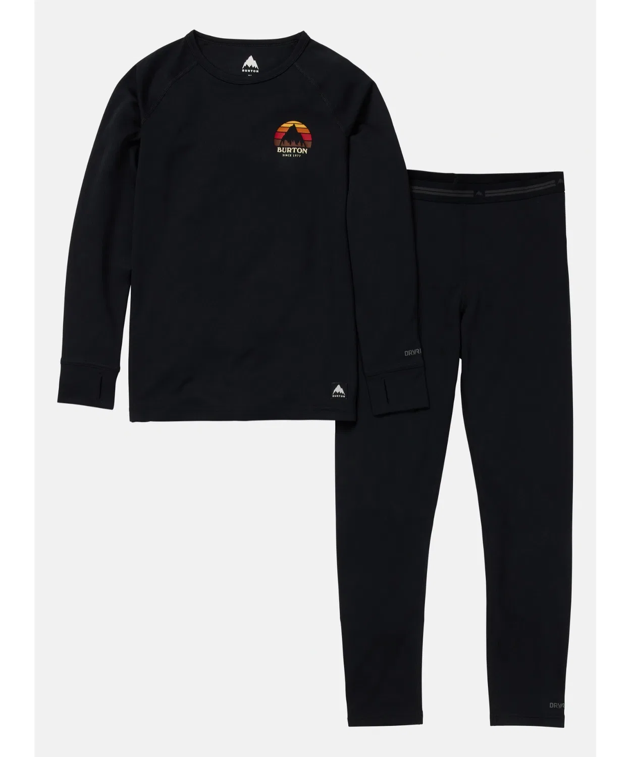 Термобелье Burton Lightweight Base Layer Set, детское, чёрное
