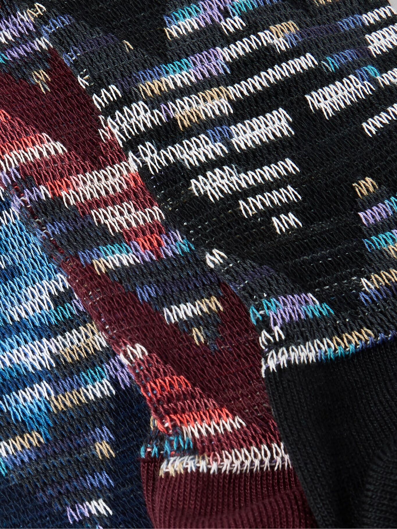 

Три пары носков из смеси хлопка и вязания крючком MISSONI, мультиколор