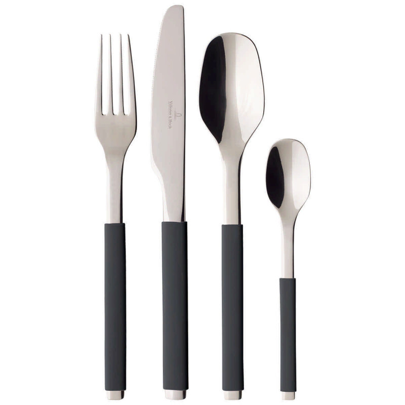 

S+ Набор столовых приборов Cozy Grey, 24 предмета Villeroy & Boch, серый