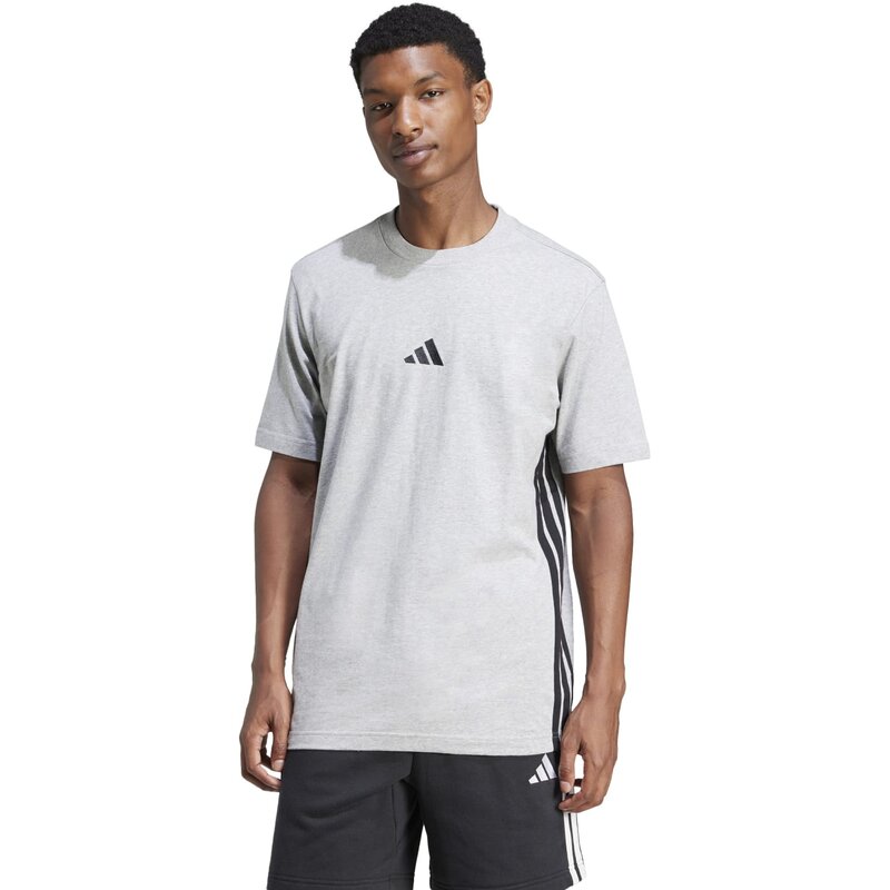 Базовая футболка с тремя полосками, одинарный джерси Adidas, мультиколор — фото 2