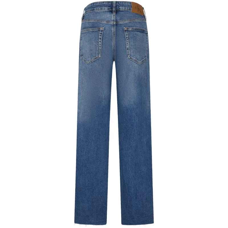 Calvin Klein Джинсы женские U8D Denim Blue Moderate Straight Fit — фото 3