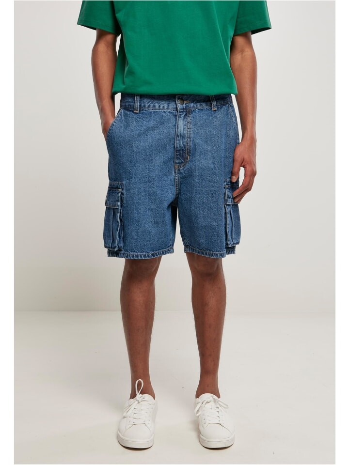 

Тканевые шорты Urban Classics, цвет mid indigo washed