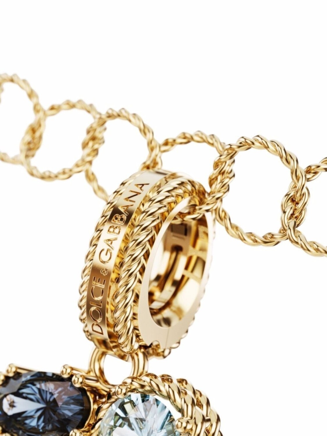 Подвеска O из желтого золота Dolce & Gabbana, золотой — фото 2