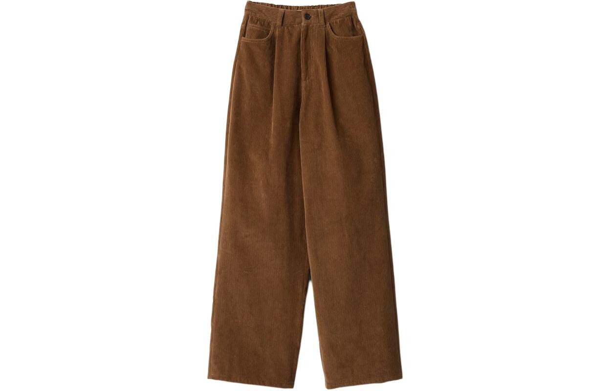 

Повседневные брюки женские цвета корицы Miu Miu