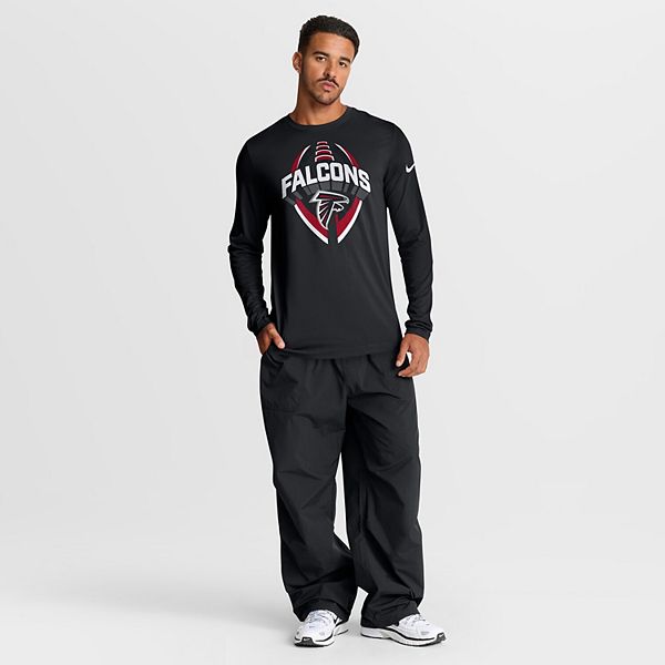 Мужская черная футболка с длинным рукавом Atlanta Falcons Primetime Legend Icon Performance Nike — фото 4