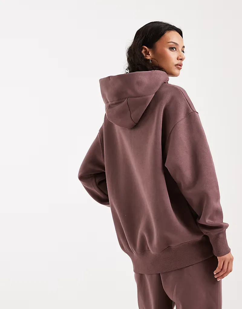 Толстовка Nike Phoenix Fleece оверсайз, фиолетовый — фото 4