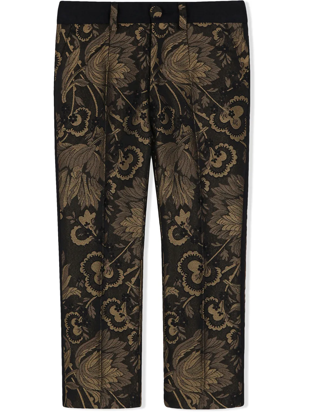 

Жаккардовые брюки Dolce & Gabbana Kids, черный