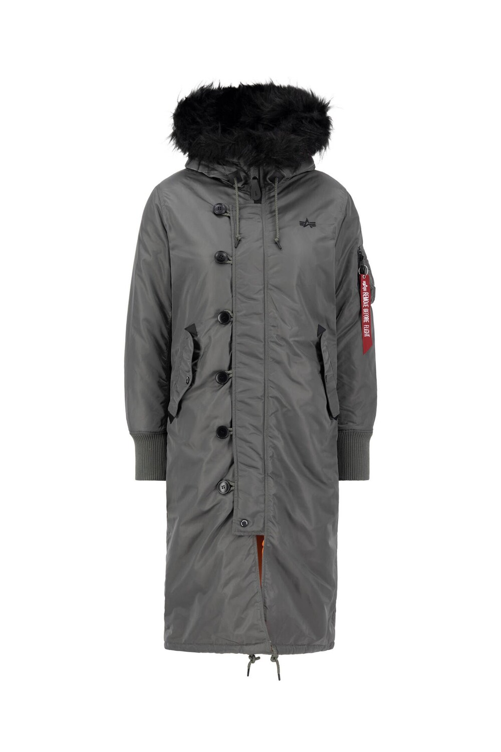 

Куртка длинная с хвостом Alpha Industries, зеленый