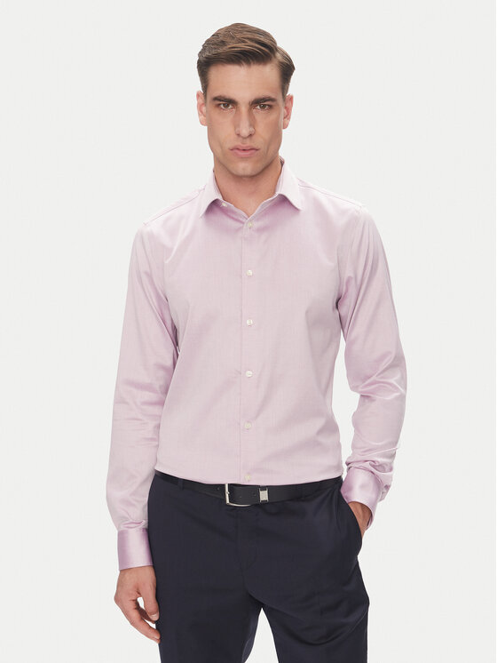 

Рубашка облегающего кроя LV019EU035 Calvin Klein, розовый