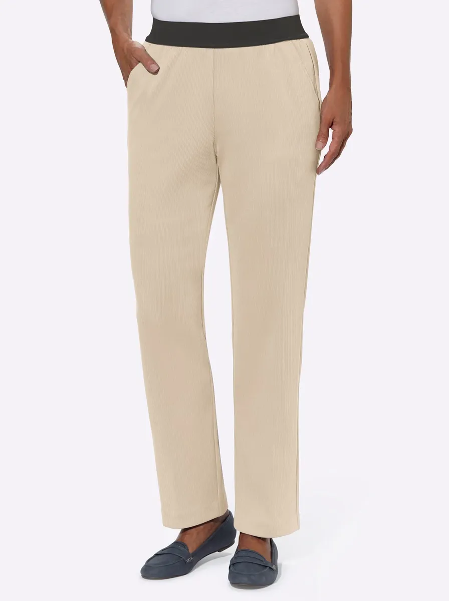 

Брюки без застежки Classic Basics, цвет Sand