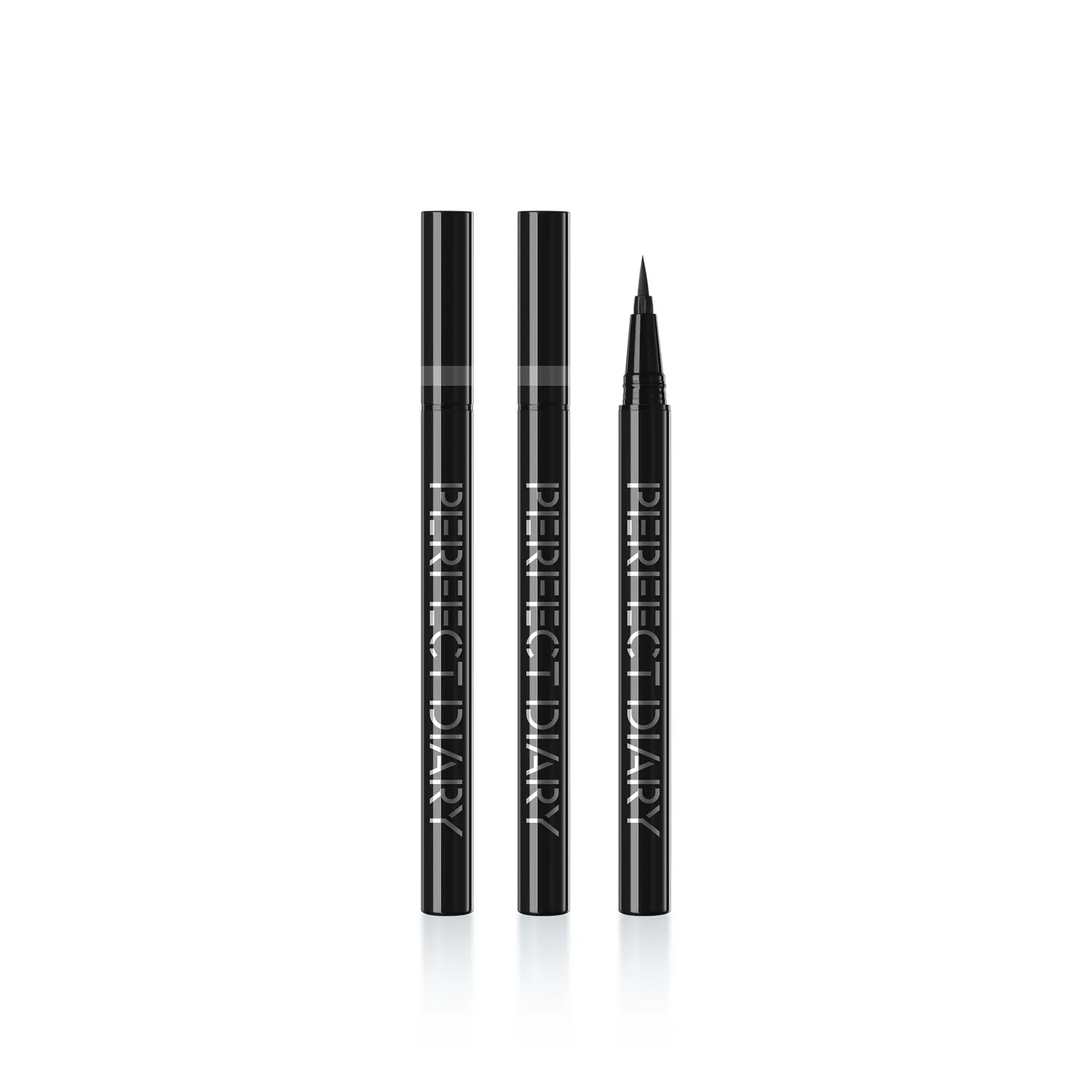 PERFECT DIARY Тонкий карандаш для глаз ультратонкий Black Brown, набор из 3 штук, новогодний подарок для девушки, 01 Black*2