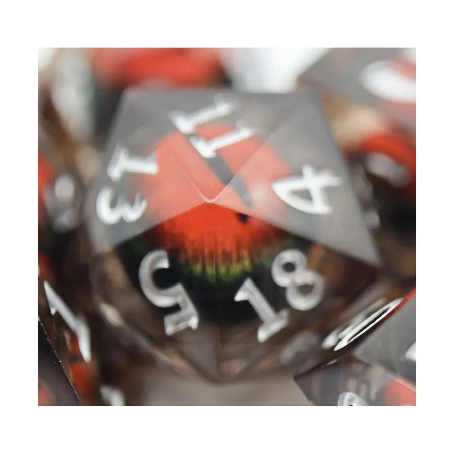 

Подвижный глазок d20 35 мм — глаз ночного видения, Dice - 35mm, 45mm, & 55mm (Foam Brain Games)