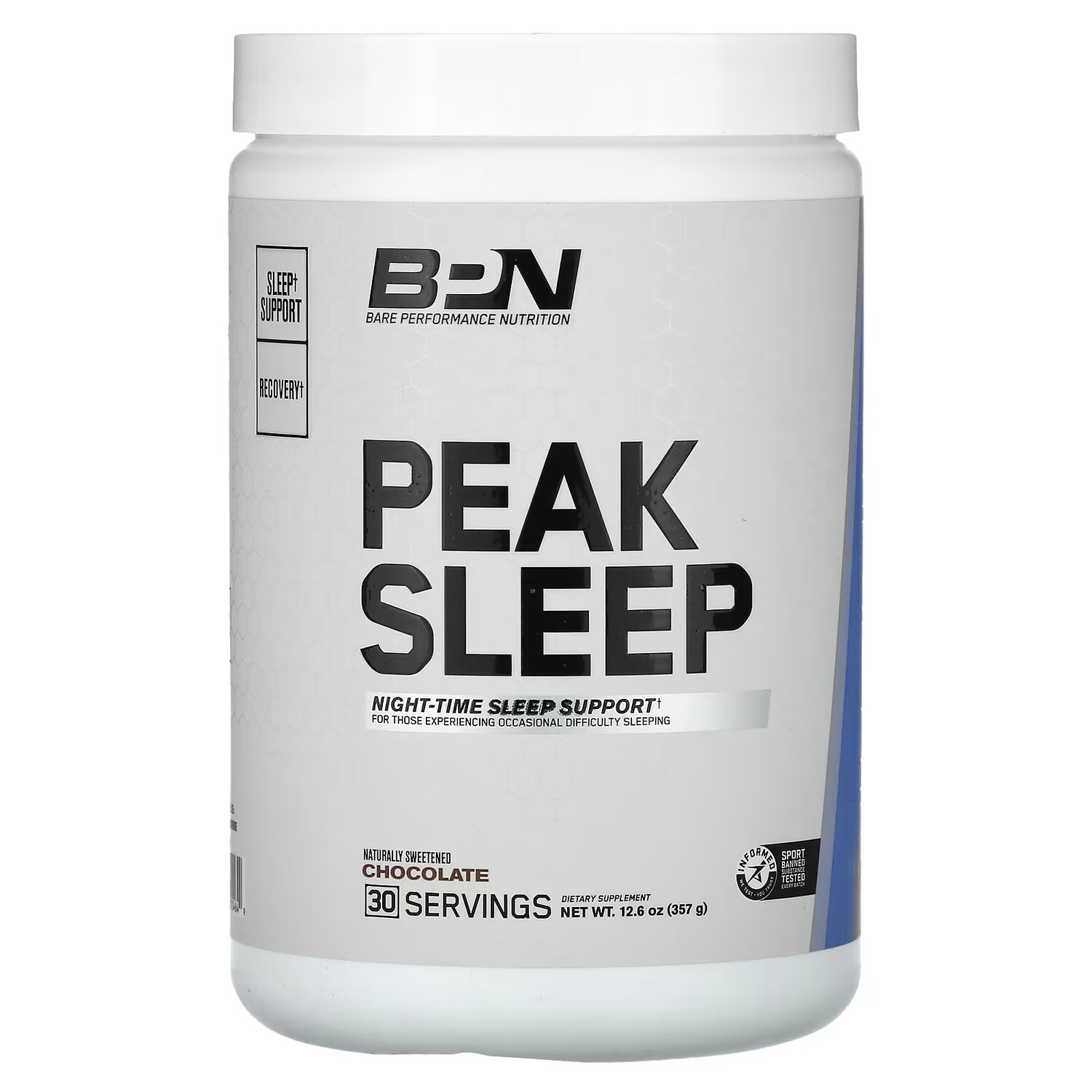

Bare Performance Nutrition Peak Sleep Шоколад, 12,6 унций (357 г)