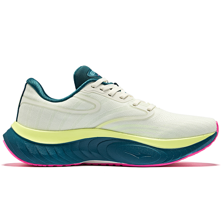 Кроссовки для бега мужские Land Tour Shock Absorbers Low Top Evergreen Erke, цвет Microcrystal White Sprout Green — фото 2