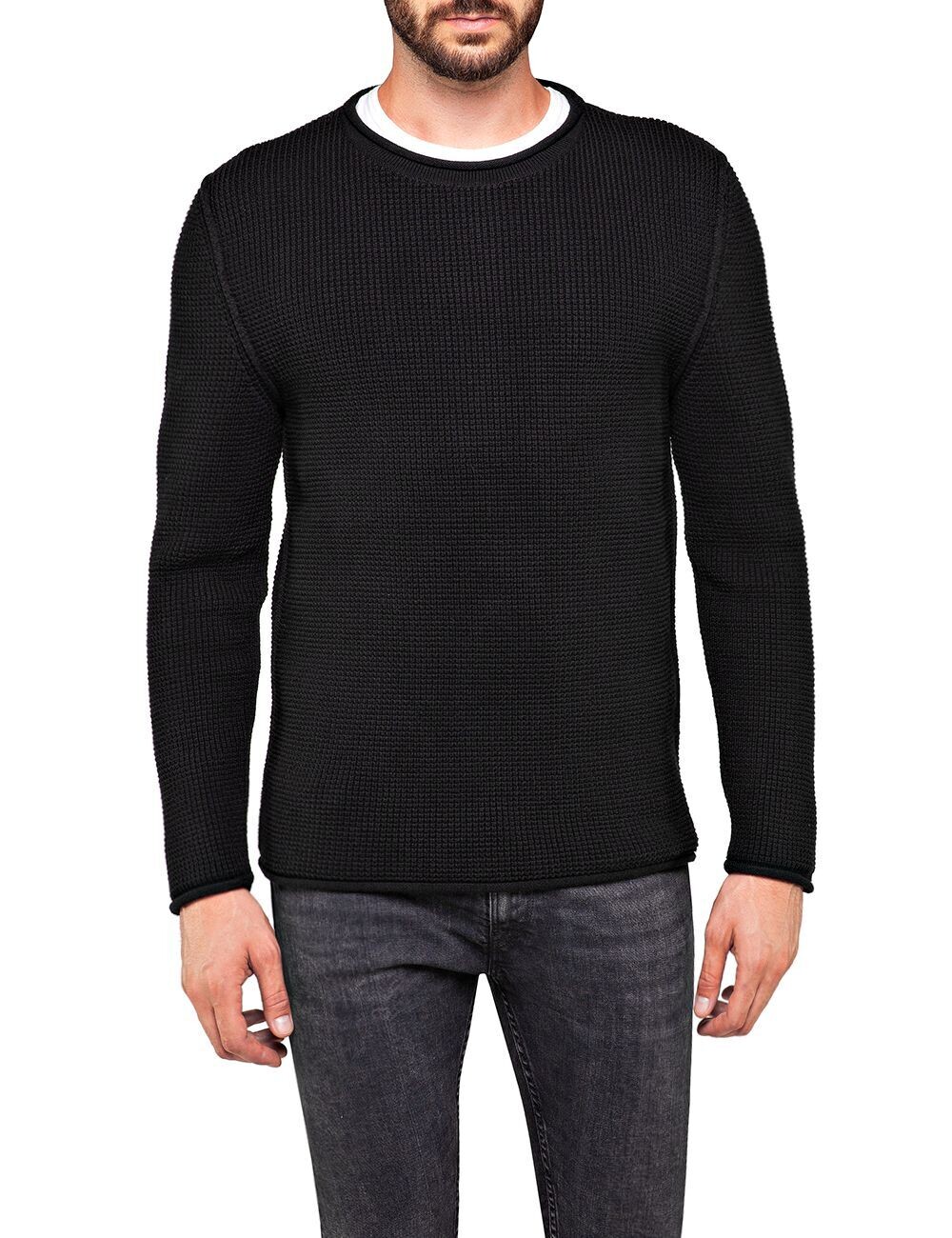 

Пуловер Replay Replay Shirt Unifarbener Rundhals HYPERFLEX COTTON, черный